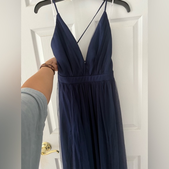 Lulu's Deep Blue Dress - Picture 3 of 4